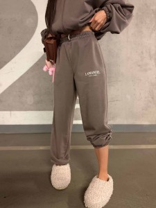  SPODNIE DAMSKIE LAMANUEL BASIC MOKKA