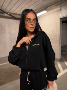  BLUZA DAMSKA LAMANUEL BASIC CZARNA
