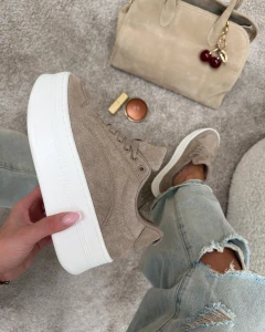 BUTY DAMSKIE SNEAKERSY OLAVOGA KASATO BEŻOWE
