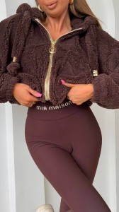 BLUZA MIA MAISON TEDDY CZEKOLADOWA