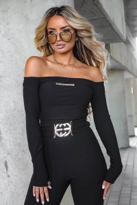 BLUZKA LA MONNE LOVELY CZARNA
