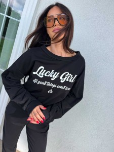 BLUZA BYME LUCKY CZARNA