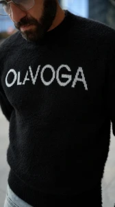 SWETER MĘSKA OLAVOGA VILA MEN CZARNY