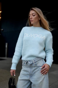 SWETER DAMSKI OLAVOGA VILA BŁEKITNY