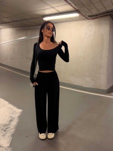 KOMPLET DAMSKI LAMANUEL SLEEK CZARNY
