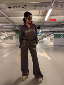  SPODNIE DAMSKIE LAMANUEL COLLAR CZEKOLADOWE