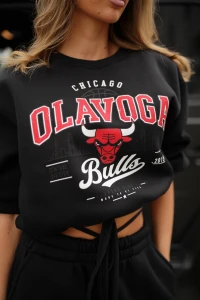 BLUZA DAMSKA OLAVOGA FLANO CZARNA