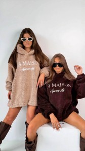 BLUZA MIA MAISON APRÈS SKI CIEMNY BEŻ