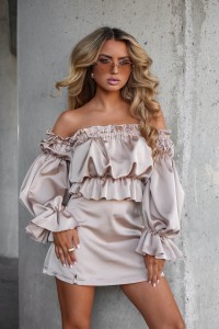 HISZPANKA LA MONNE LUNA SATIN BEŻOWA