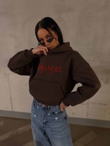  BLUZA DAMSKA LAMANUEL DEVIL CZEKOLADOWA