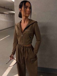  BLUZA DAMSKA LAMANUEL REBEL CZEKOLADOWA