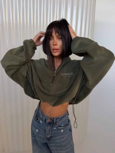 BLUZA DAMSKA LAMANUEL STAY WARM KHAKI