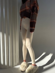 LEGGINSY LAMANUEL LIFT BEŻOWE
