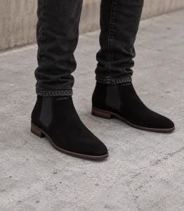 BOTKI BUTY MĘSKIE OLAVOGA DALLAS CZARNE