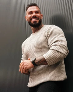 SWETER MĘSKA OLAVOGA SASIO SZARY