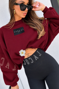 BLUZA LA COCA BASKETA BORDOWA